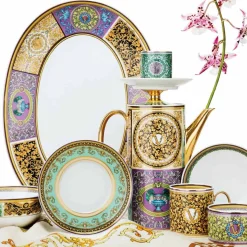 Rosenthal Versace Barocco Mosaic 4 Piatti Piani Diametro 17 cm - Mosaic