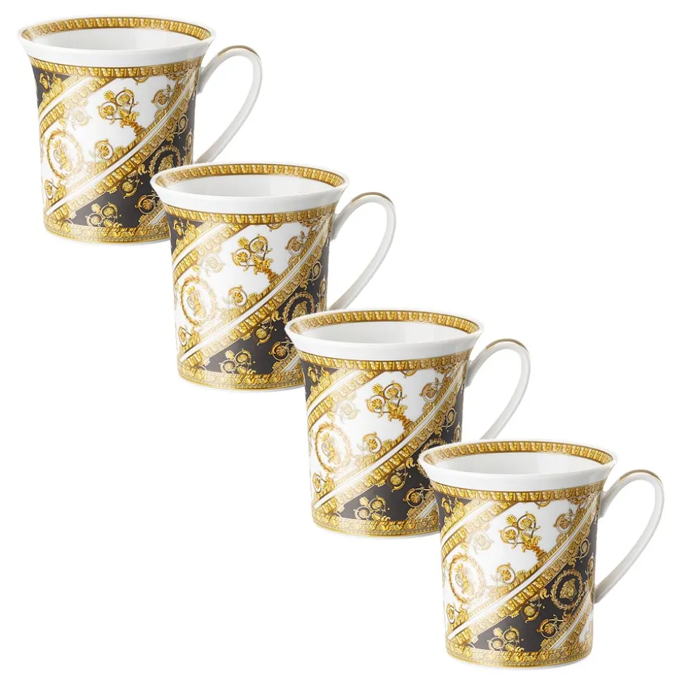 Rosenthal Versace I Love Baroque 4 Bicchieri con Manico in Porcellana - Baroque