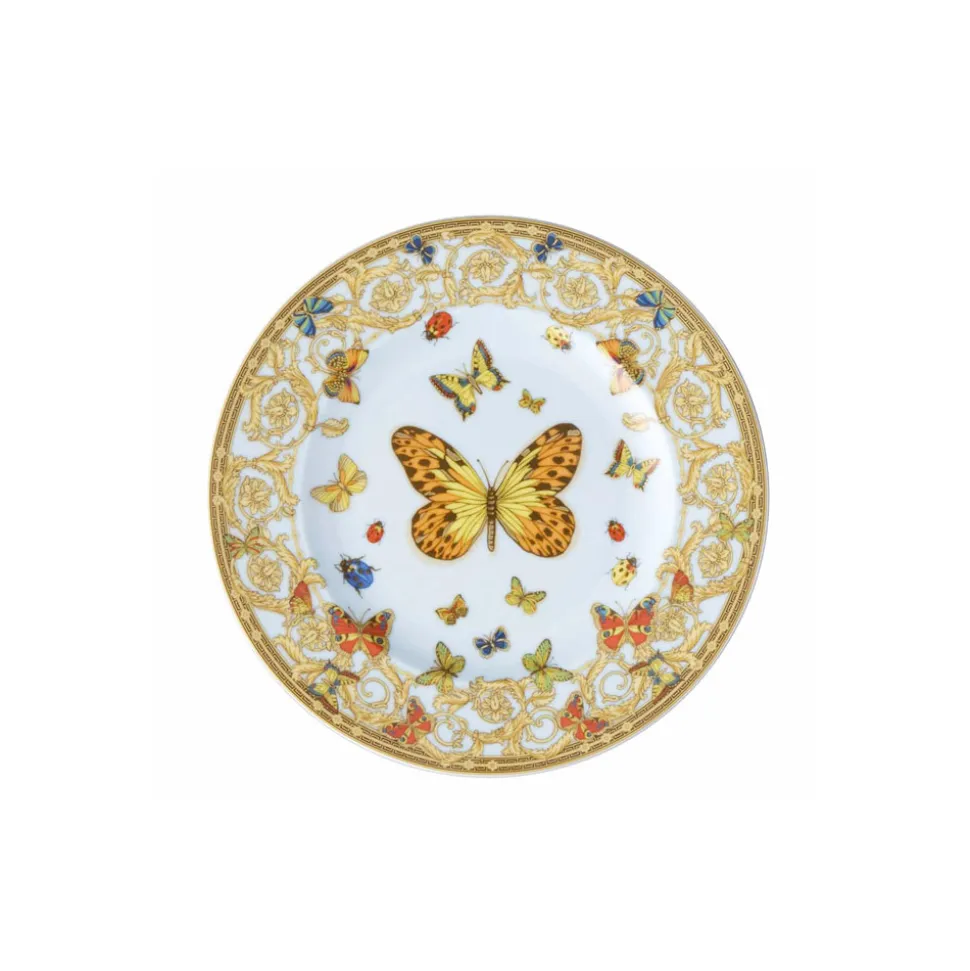 Rosenthal Versace Le Jardin 4 Piatti Piani Diametro 18 cm in Porcellana - Jardin