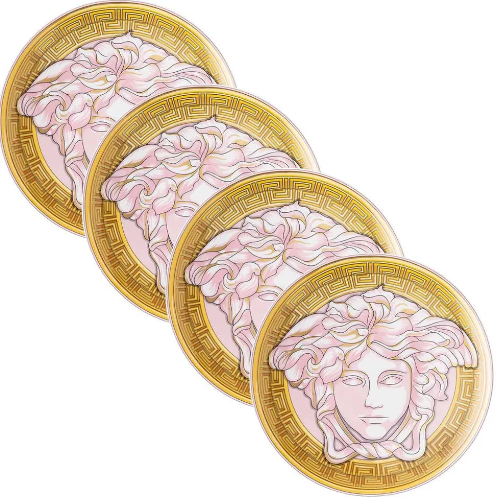 Rosenthal Versace Medusa Amplified 4 Piatti Piani Diametro 17 cm - Medusaamplifield