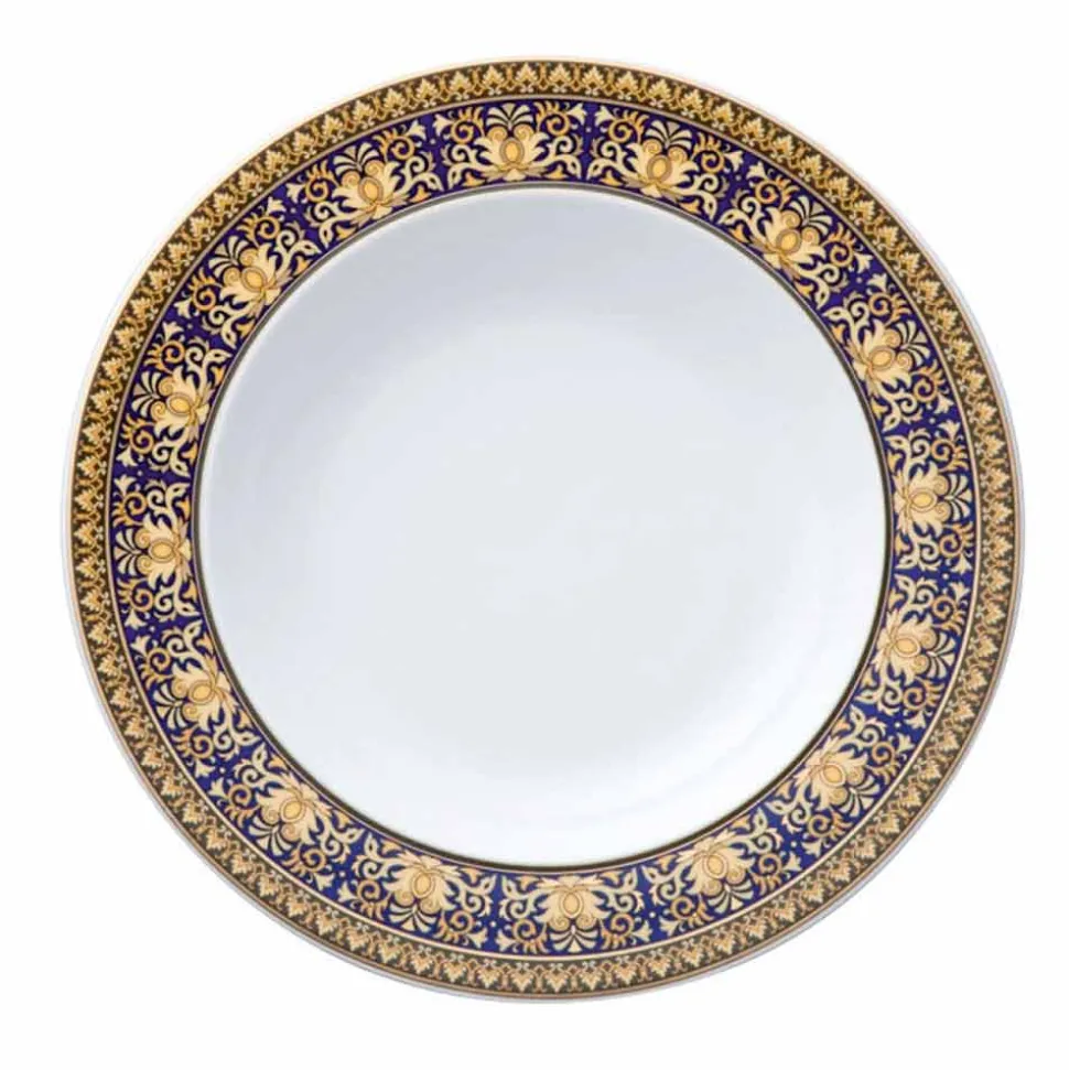 Rosenthal Versace Medusa Blue Piatto fondo moderno design porcellana