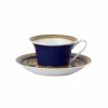 Rosenthal Versace Medusa Blue Tazza da tè di moderno design porcellana