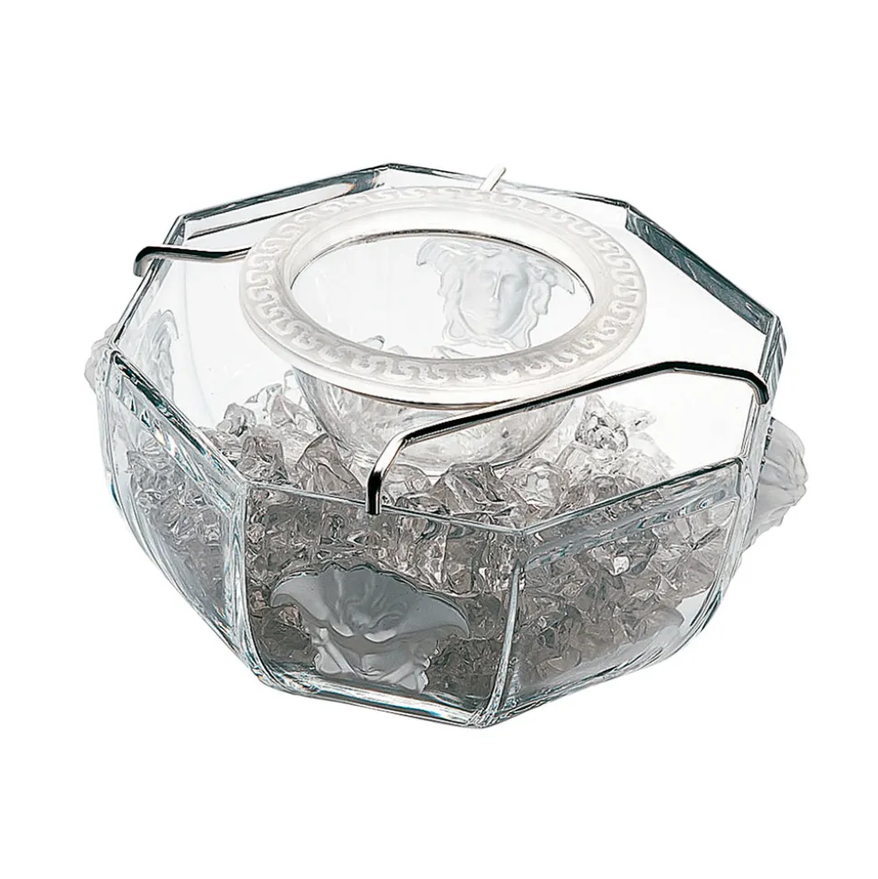 Rosenthal Versace Medusa Crystal Coppa Caviale in Cristallo - Medusacrystal