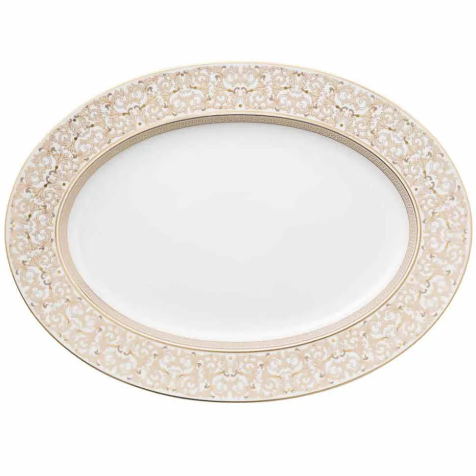 Rosenthal Versace Medusa Gala Piatto ovale 40cm di design porcellana
