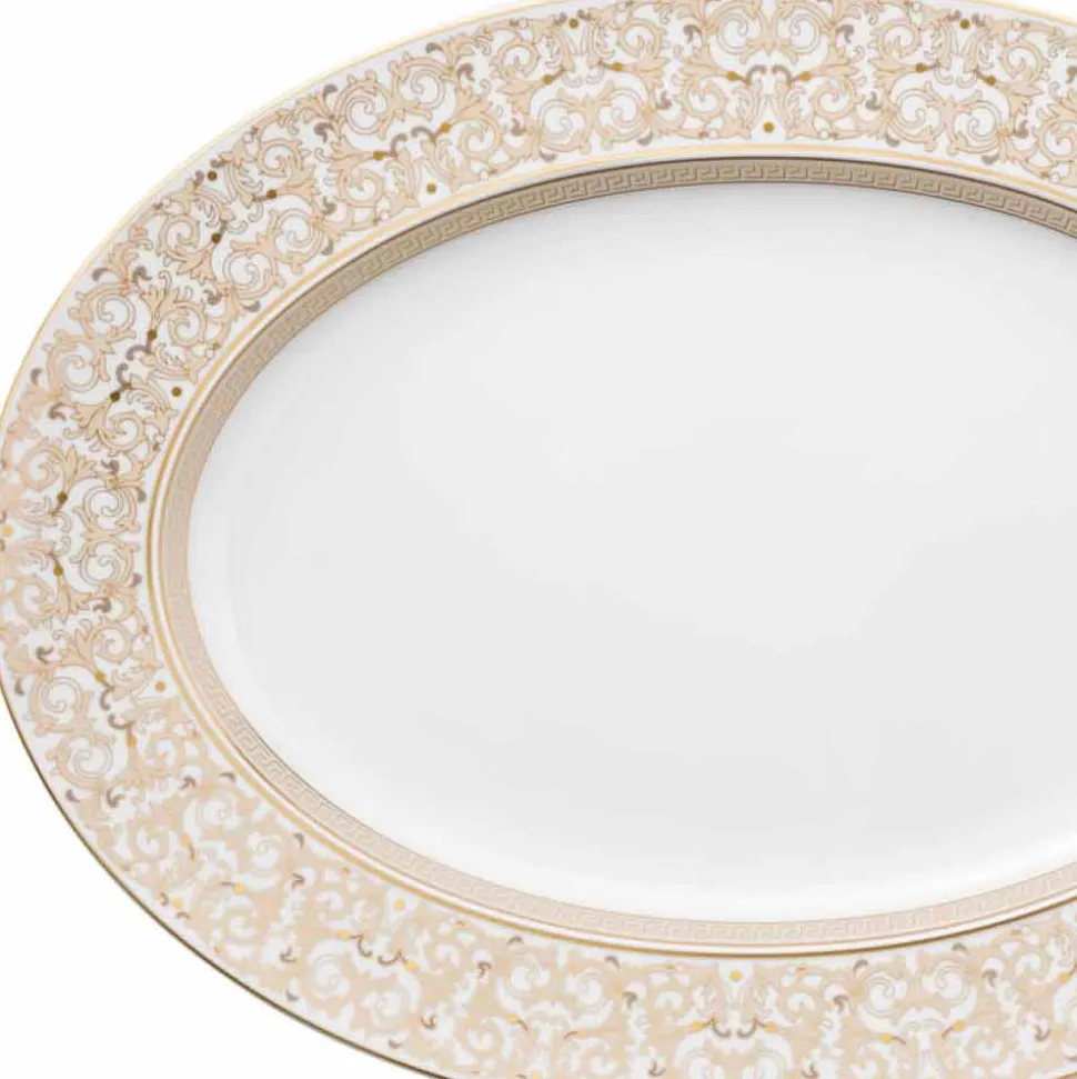 Rosenthal Versace Medusa Gala Piatto ovale 40cm di design porcellana