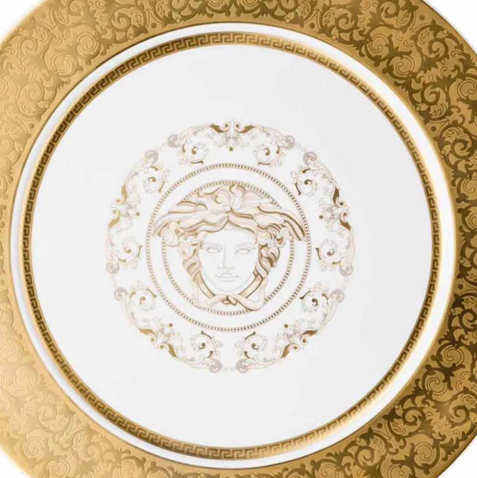 Rosenthal Versace Medusa Gala Gold Piatto segnaposto 33cm porcellana