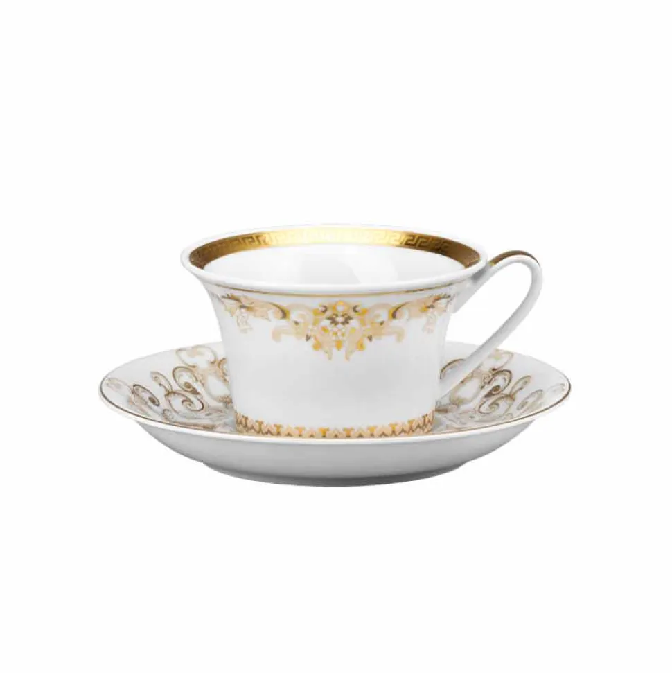 Rosenthal Versace Medusa Gala Gold set tazze in porcellana da tè 6 pzz