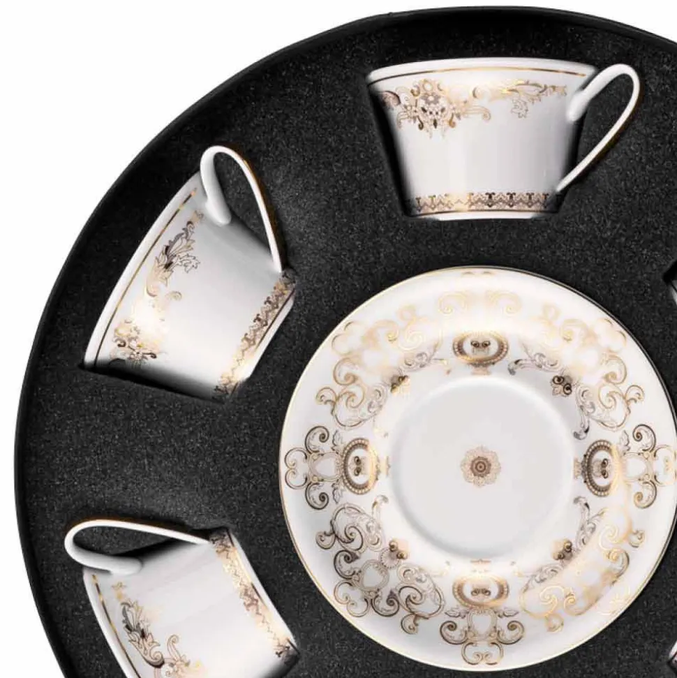 Rosenthal Versace Medusa Gala set tazze da tè in porcellana 6 pezzi