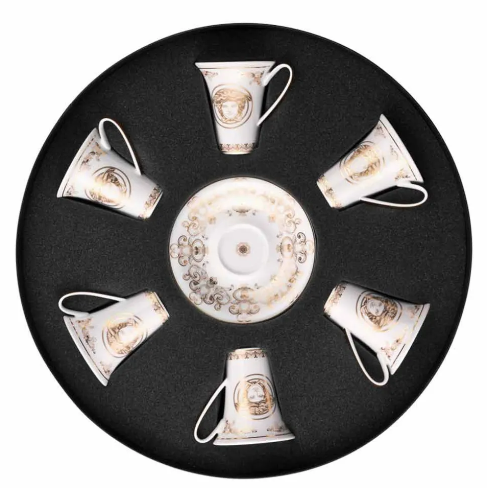 Rosenthal Versace Medusa Gala set tazze espresso 6 pezzi in porcellana