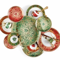 Rosenthal Versace Medusa Garland 4 Piatti Piani Diametro 17 cm - Christmas