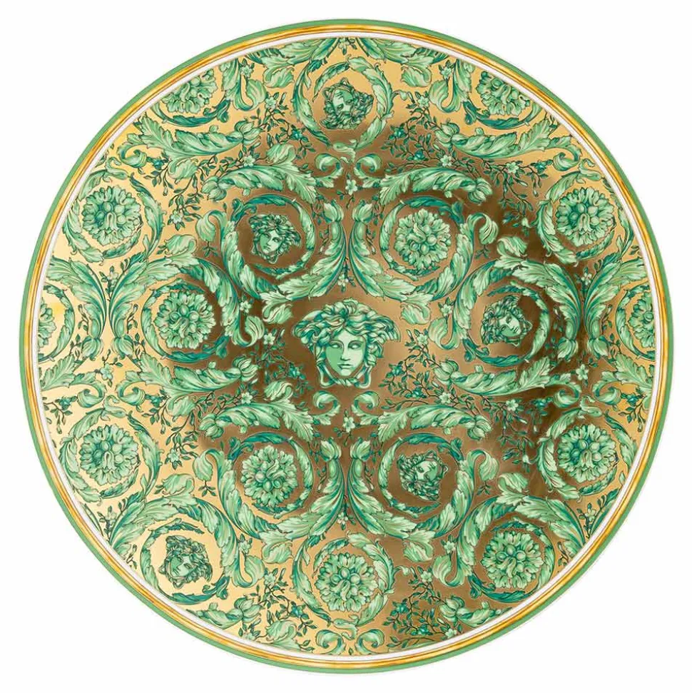 Rosenthal Versace Medusa Garland Green Piatto di Natale 33 cm - Christmas