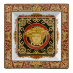 Rosenthal Versace Medusa Rosso Coppa di design in porcellana 22cm