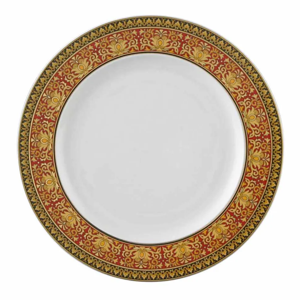 Rosenthal Versace Medusa Rosso Piatto piano 22 cm in porcellana