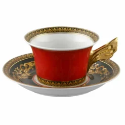 Rosenthal Versace Medusa Rosso Tazza da tè  moderno design  porcellana