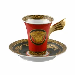 Rosenthal Versace Medusa Rosso Tazzina da caffè di design porcellana