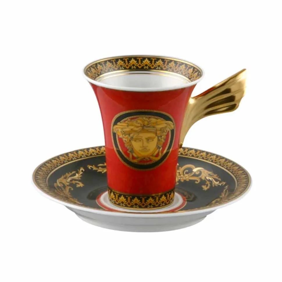 Rosenthal Versace Medusa Rosso Tazzina da caffè di design porcellana