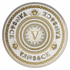 Rosenthal Versace Virtus Gala Piatto Segnaposto Diametro 33 cm in Porcellana - Barocco