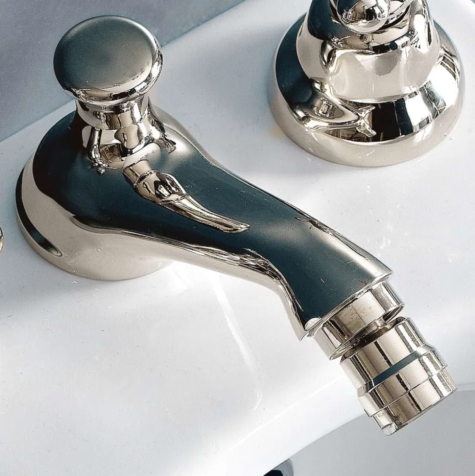 Rubinetteria Bidet Classica 3 Fori con Scarico in Ottone Made in Italy- Ercolina