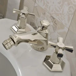 Rubinetteria Bidet Design 3 Fori in Ottone Stile Vintage Made in Italy – Silvana