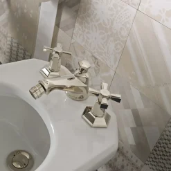 Rubinetteria Bidet Design 3 Fori in Ottone Stile Vintage Made in Italy – Silvana