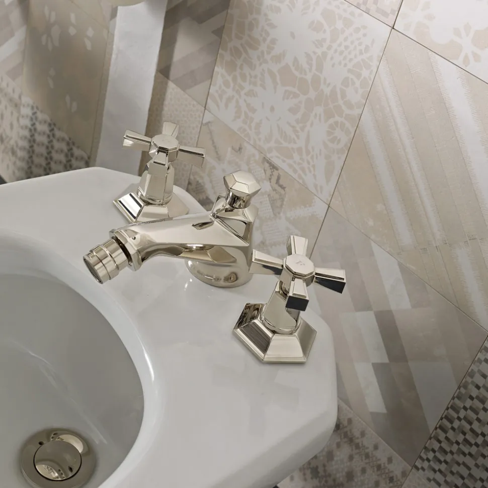 Rubinetteria Bidet Design 3 Fori in Ottone Stile Vintage Made in Italy – Silvana