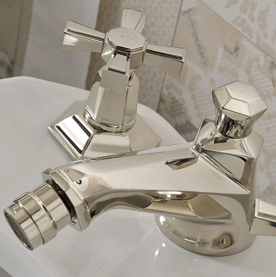 Rubinetteria Bidet Design 3 Fori in Ottone Stile Vintage Made in Italy – Silvana