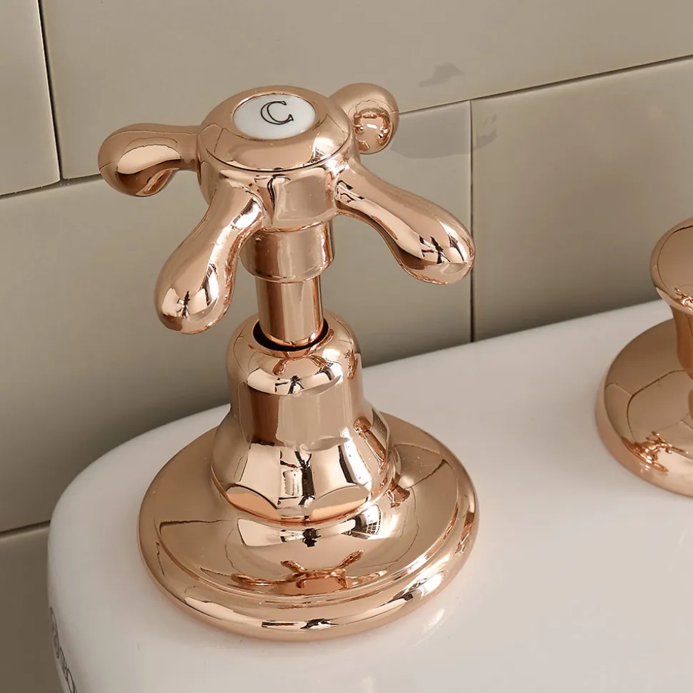 Rubinetteria Bidet 3 Fori, Erogazione Interna, in Ottone Vintage – Klarisa