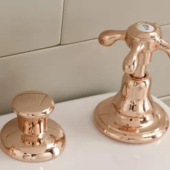 Rubinetteria Bidet 3 Fori, Erogazione Interna, in Ottone Vintage – Klarisa