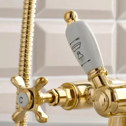 Rubinetteria Bordovasca in Ottone con Doccetta Stile Classico Lusso - Fioretta
