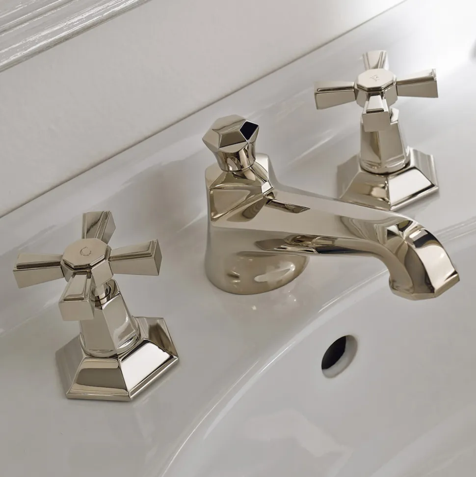 Rubinetteria Lavabo da Appoggio Design VIntage in Ottone Made in Italy – Silvana