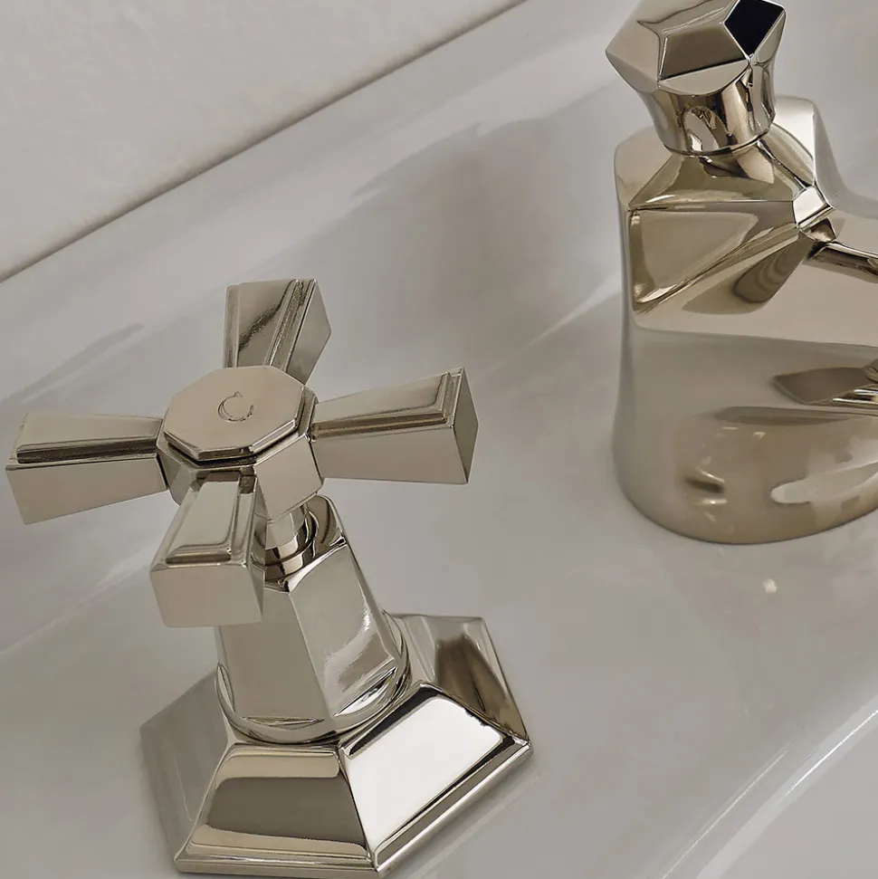 Rubinetteria Lavabo da Appoggio Design VIntage in Ottone Made in Italy – Silvana