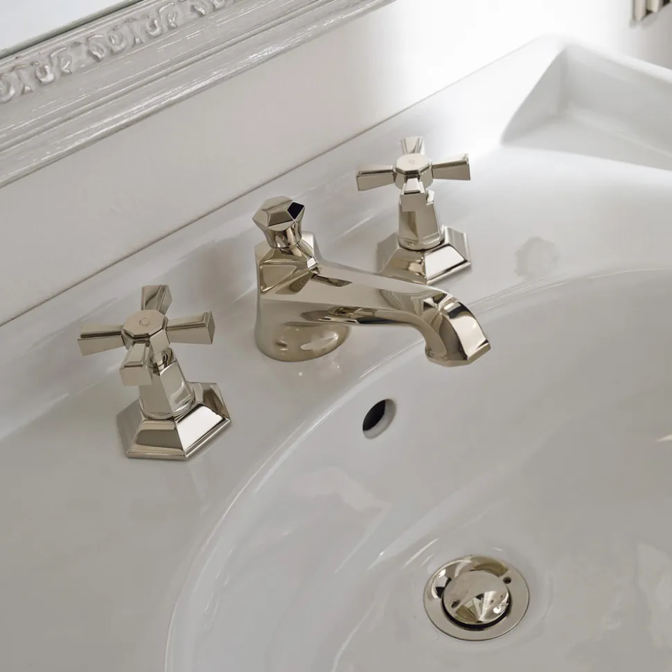Rubinetteria Lavabo da Appoggio Design VIntage in Ottone Made in Italy – Silvana