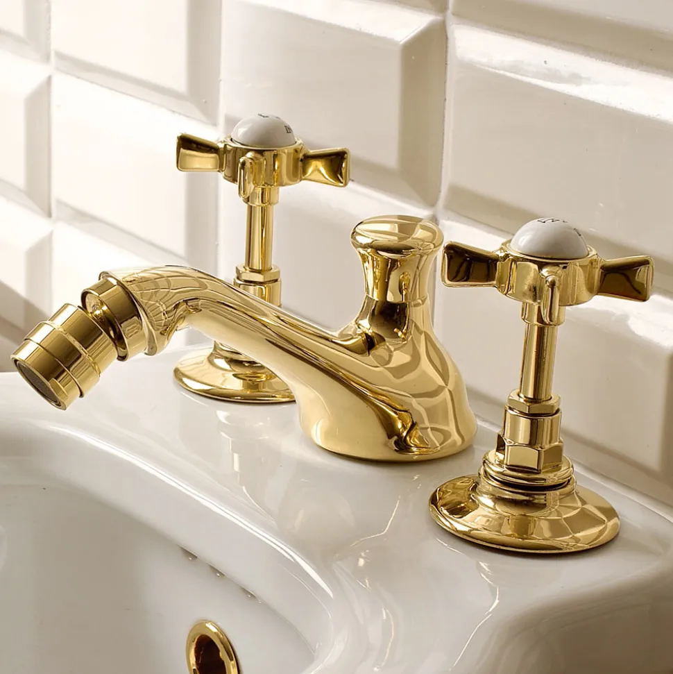Rubinetteria Vintage per Bidet a 3 Fori in Ottone Made in Italy – Katerina