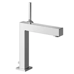Rubinetto Miscelatore Monocomando per Lavabo in Ottone Cromato - Erik