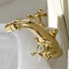 Rubinetto Monoforo per Bidet in Ottone Maniglie a Farfalla Classico - Fioretta