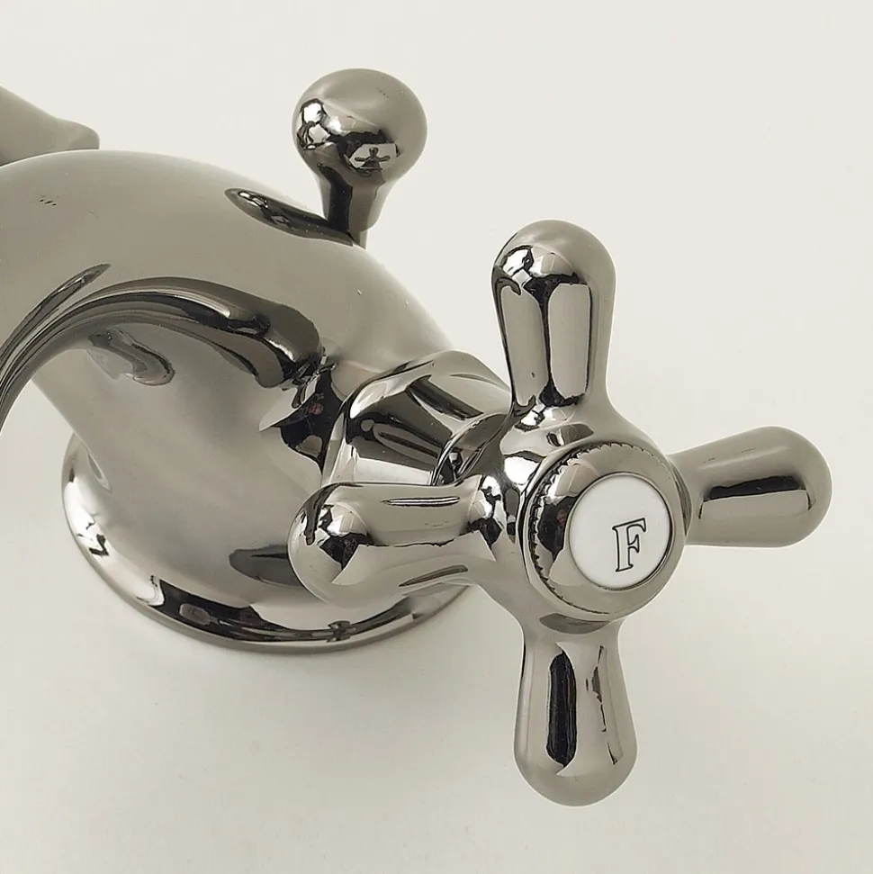 Rubinetto Monoforo per Bidet in Ottone con Scarico Stile Classico - Ercolina