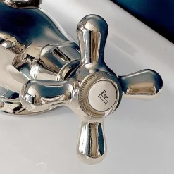 Rubinetto Monoforo per Bidet in Ottone con Scarico Stile Classico - Ercolina