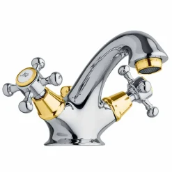Rubinetto Monoforo per Lavabo Bagno in Ottone con Scarico Made in Italy - Lisca