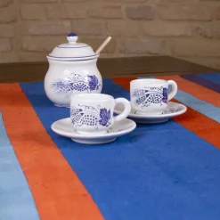 Runner d’Arte Italiana Prodotto e Dipinto a Mano Design in Canapa Pezzo Unico