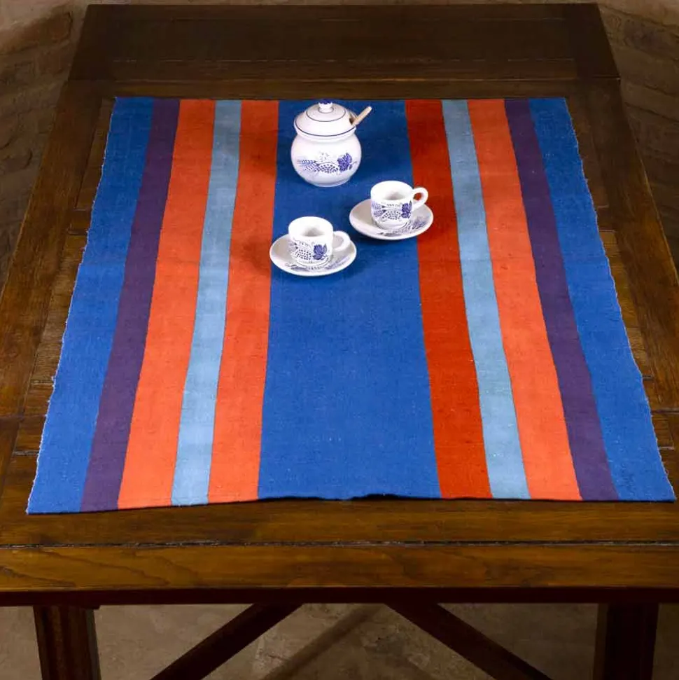 Runner d’Arte Italiana Prodotto e Dipinto a Mano Design in Canapa Pezzo Unico