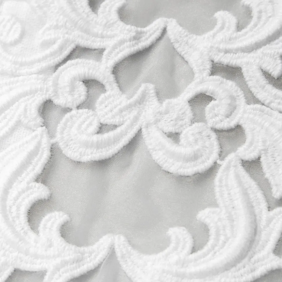 Runner in Lino con Pizzo Bianco da Tavolo - Farnese