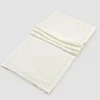 Runner in Lino Pesante Bianco Naturale con Goffratura Lusso Italiano - Limao
