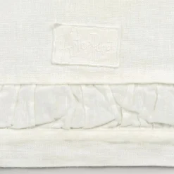 Runner in Lino Pesante Bianco Naturale con Goffratura Lusso Italiano - Limao