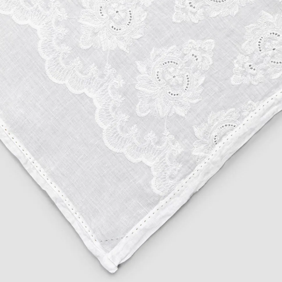 Runner per Tavolo 100% Lino con Ricamo Design di Lusso Italiano - Giuggiolo