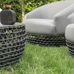 Salotto con Base in Stoffa Intrecciata per Esterni - Pixie