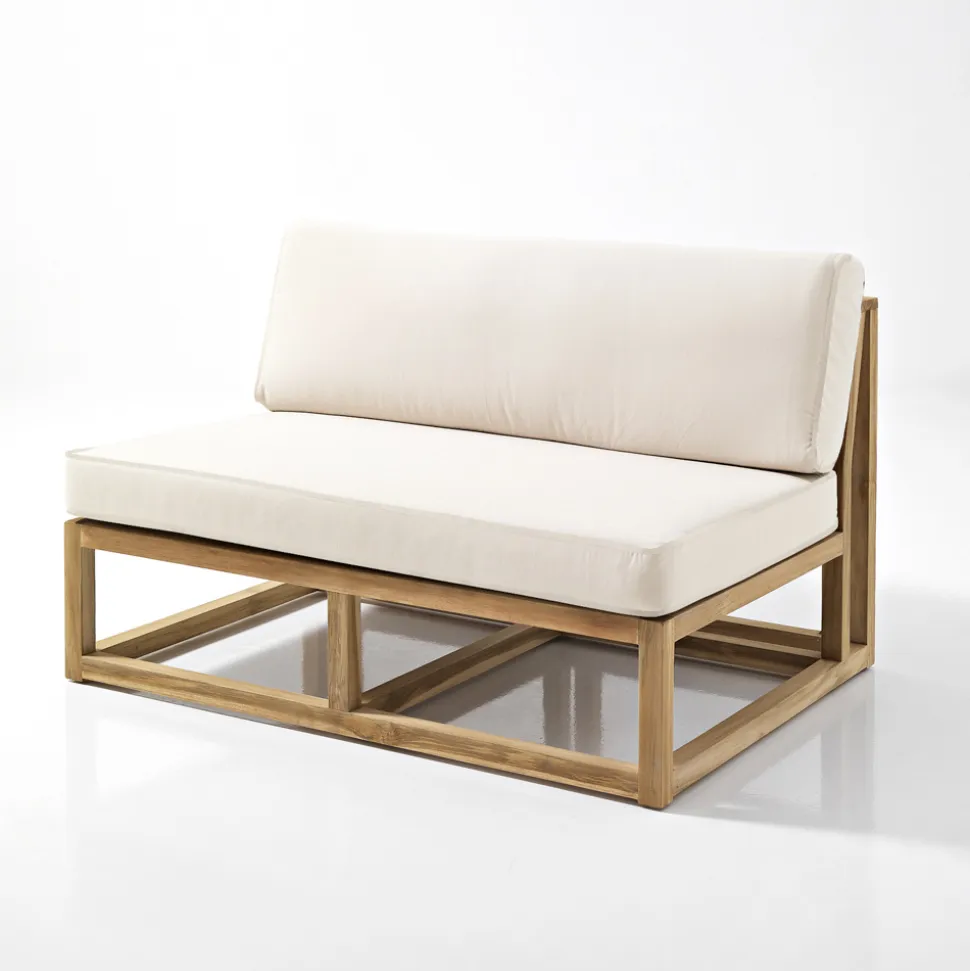 Salotto da Esterno in Teak Naturale e Cuscini - Circe