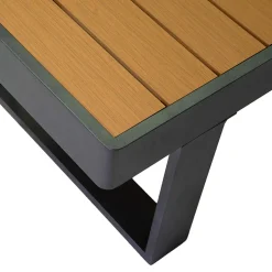 Salotto da Esterno Realizzato in Alluminio e Braccioli in Polywood - Citta
