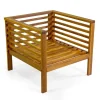 Salotto da Giardino in Legno di Acacia Oliata Colore Naturale - Tecnica
