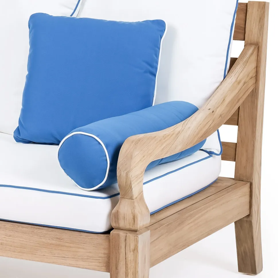 Salotto da Giardino in Legno Teak Naturale Spazzolato - Artes