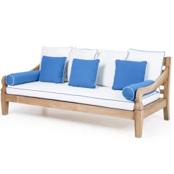 Salotto da Giardino in Legno Teak Naturale Spazzolato - Artes